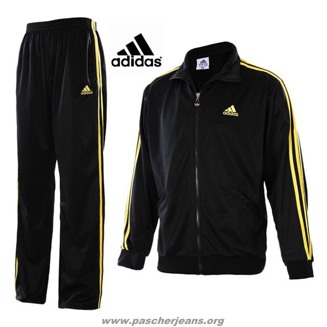 pantalon adidas noir et or