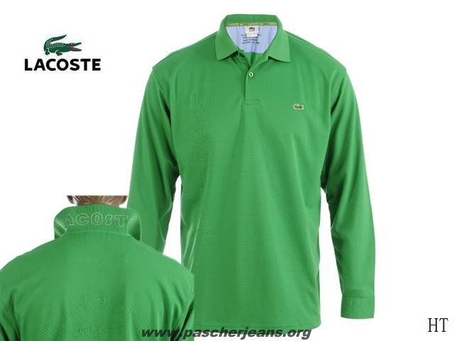 Polo Shirt Lacoste Polo Lacoste Homme Vert Sapin Pull Lacoste Vert