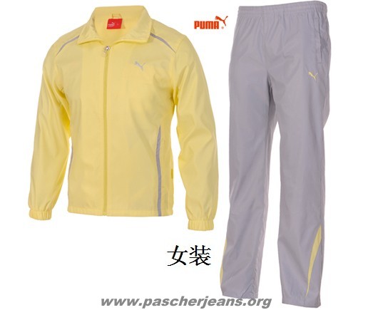 jogging puma jaune femme