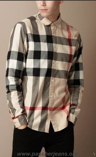 chemise burberry homme