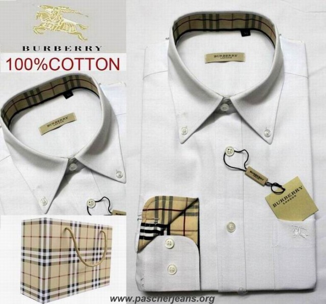 chemise blanche burberry