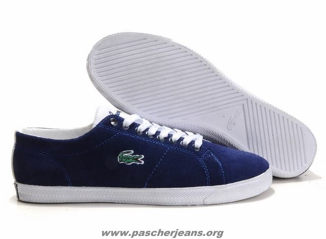 lacoste chaussure bleu