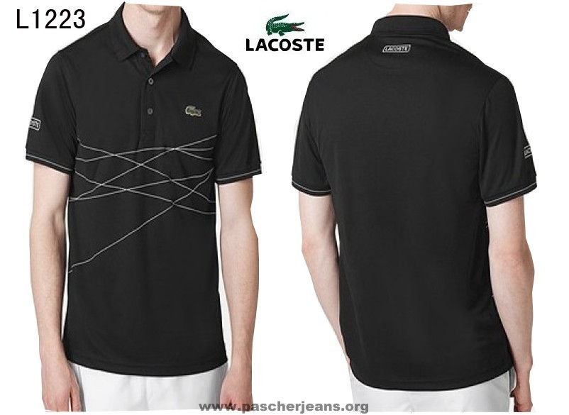 polo lacoste noir pas cher