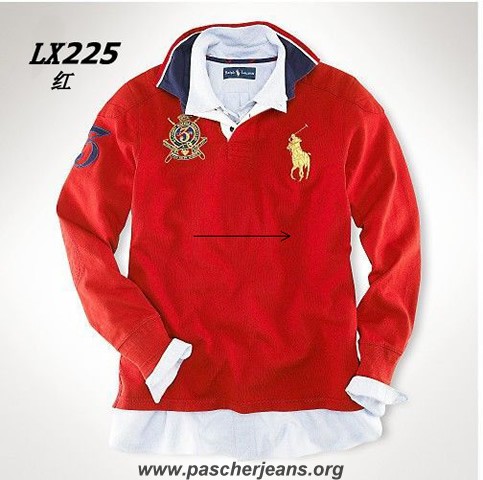 polo ralph lauren manche longue homme pas cher